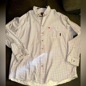 Big & Tall Ariat Work Wear Button Down Mens Shirt